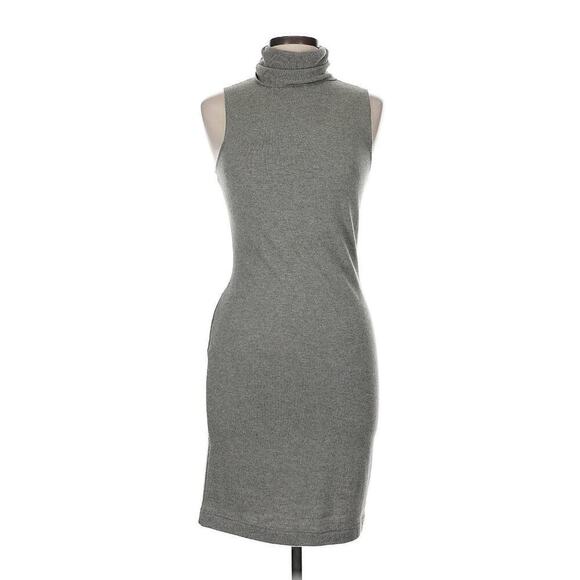 Ralph Lauren Dresses & Skirts - Ralph Lauren Black Label Cashmere Sweater Dress M Turtleneck Mini Short Gray